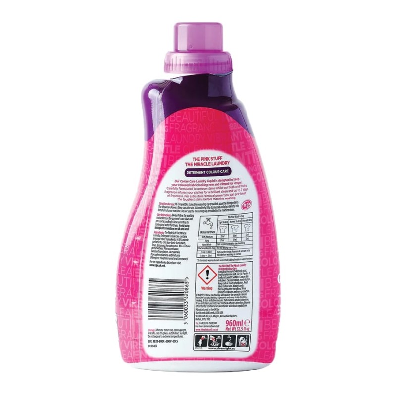 THE PINK STUFF DETERGENT RUFE COLORATE 960ML 30SPALARI