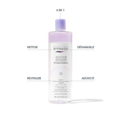 BYPHASSE APA MICELARA 500ML WATERPROOF 4IN1