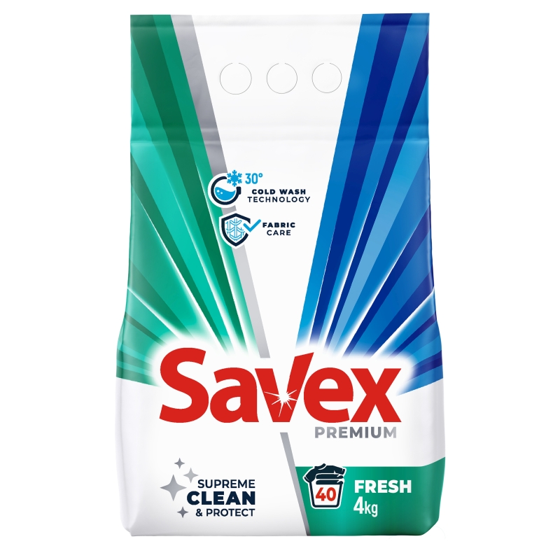 SAVEX DETERGENT RUFE AUTOMAT 4KG 2IN1 FRESH
