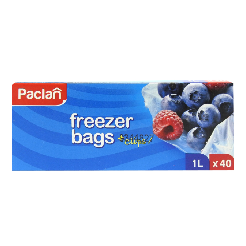 PACLAN PUNGI CONGELATOR+CLIPS 1L/40 BUC
