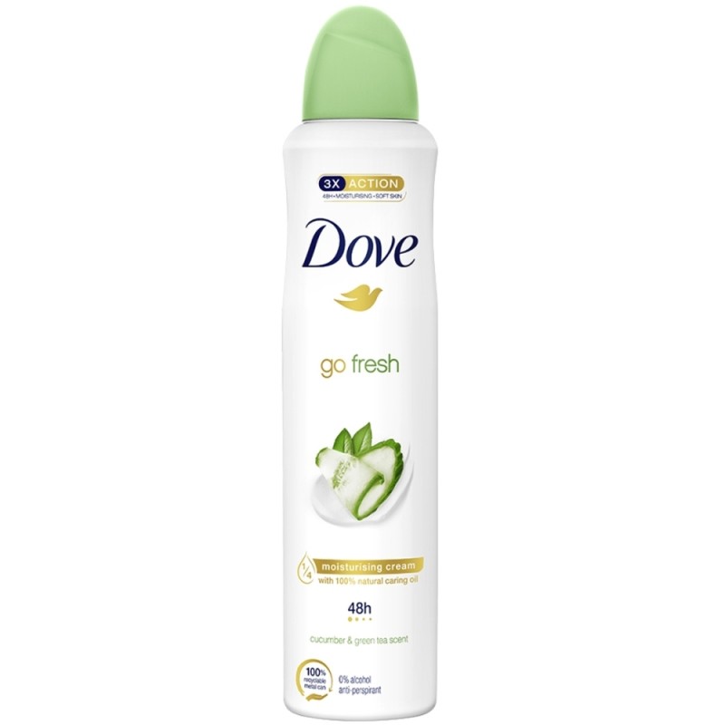 DOVE ANTIPERSPIRANT DEO 250ML GO FRESH CUCUMBER&GREEN TEA