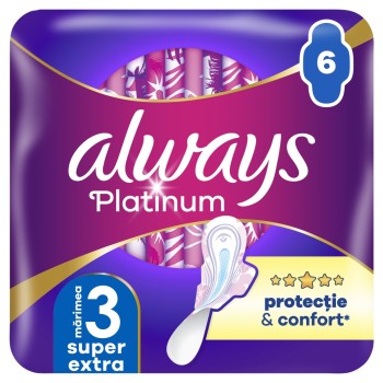 ALWAYS ABSORBANTE 6BUC PLATINUM ULTRA NIGHT