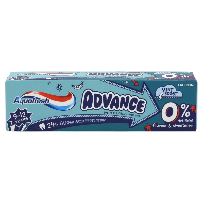 AQUAFRESH PASTA DINTI 75ML ADVANCE 9-12 ANI