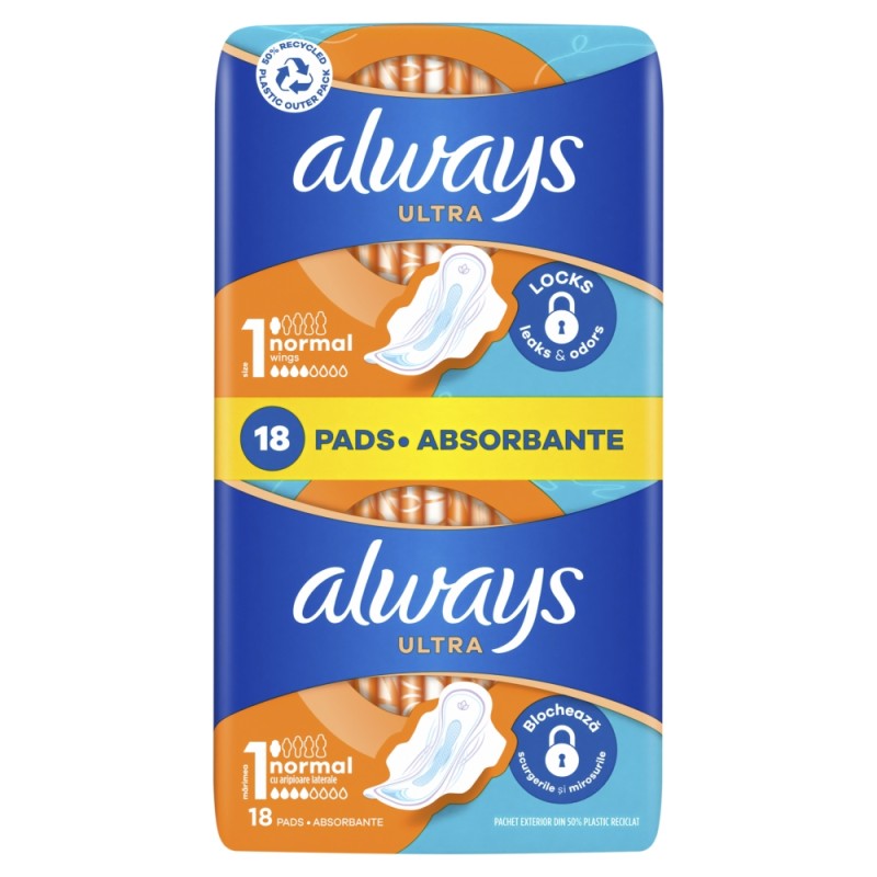 ALWAYS ABSORBANTE 18BUC ULTRA INSTANT DRY