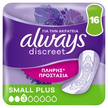Always Discreet Absorbante Incontinenta 16 Buc Small Plus