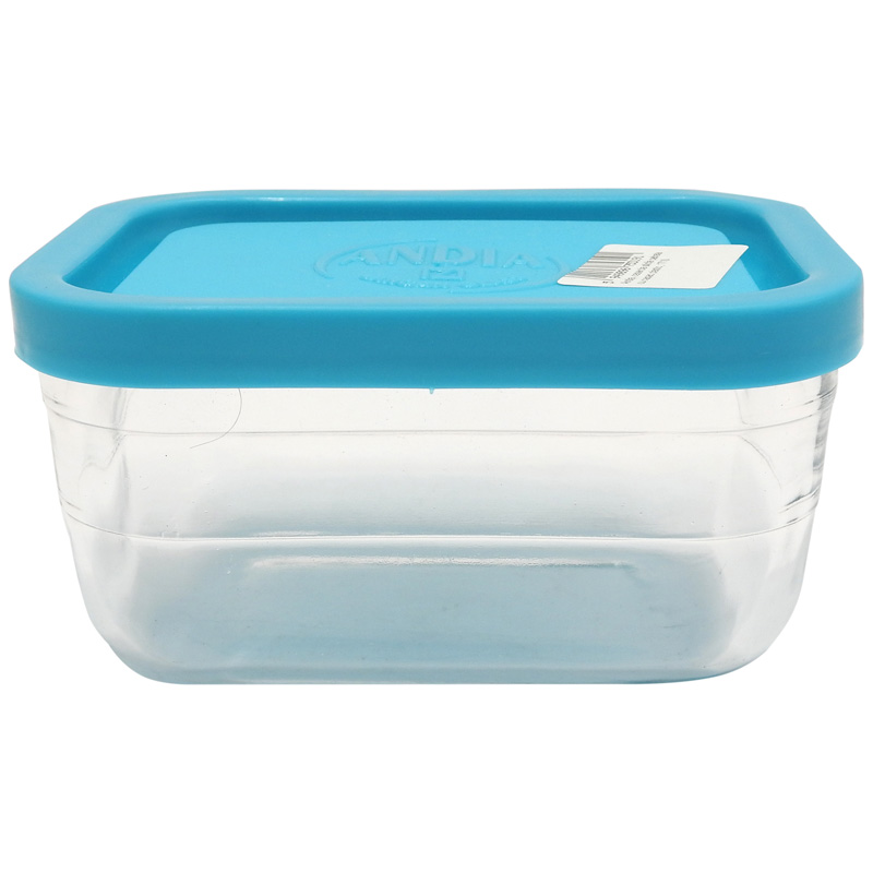 ANDIA CASEROLA STICLA DREPTUNGHIULARA CU CAPAC PLASTIC 1710