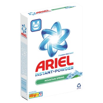 ARIEL DETERGENT MANUAL 450G INSTANT POWDER MS