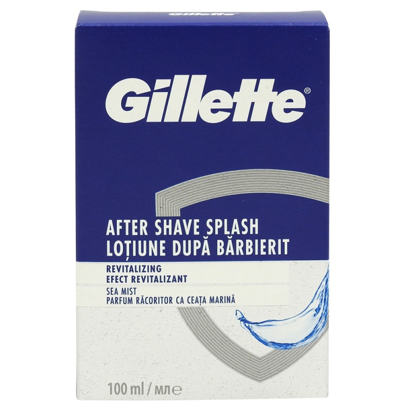 Gillette After Shave Splash 100ml Revitalizing Sea Mist