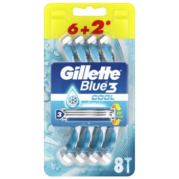 Gillette Aparat Ras Blue3 6+2Buc Cool