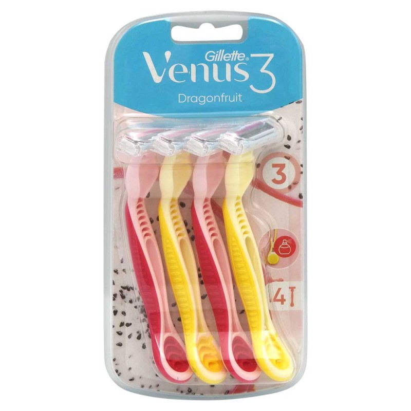 Gillette Venus3 Aparat de Ras Dragonfruit 4 Buc