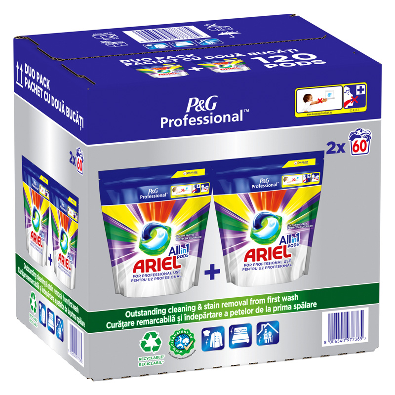 Ariel Detergent Capsule 2X60Buc Allin1 Color