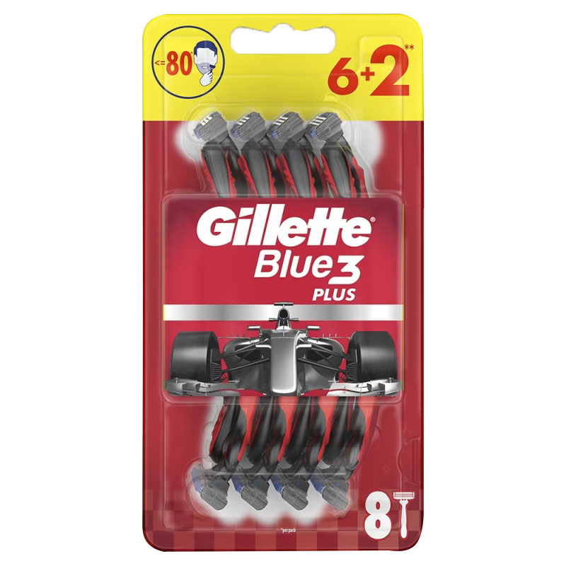 Gillette Aparat Ras Blue3 6+2Buc Plus