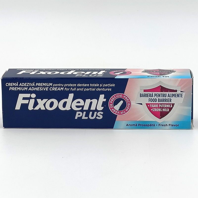Fixodent Crema Adeziva Proteza 40g Plus Fresh Flavor