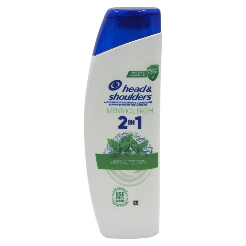 Head & Shoulders Sampon 330ml 2 in 1 Menthol Fresh