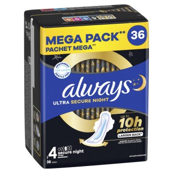 ALWAYS ABSORBANTE 36BUC ULTRA SECURE NIGHT