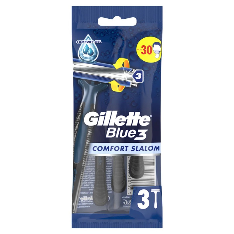 Gillette Aparat Ras Blue3 Comfort Slalom 3 Buc/Set