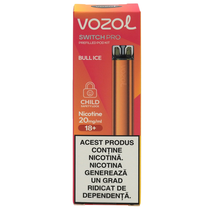 VOZOL TIGARA ELECTRONICA SWITCH PRO REINCARCABILA BULL ICE