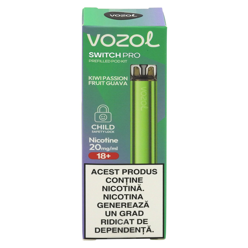 VOZOL TIGARA ELECTRONICA SWITCH PRO REINCARCABILA KIWI PASSION FRUIT GUAVA
