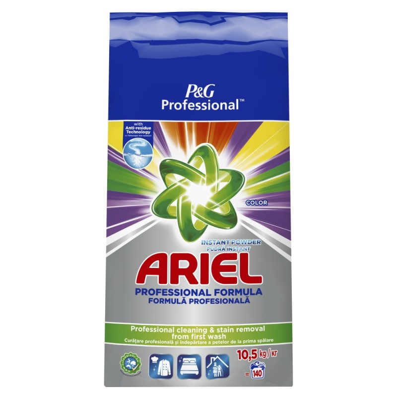 ARIEL DETERGENT RUFE AUTOMAT 10.5KG COLOR 140SP