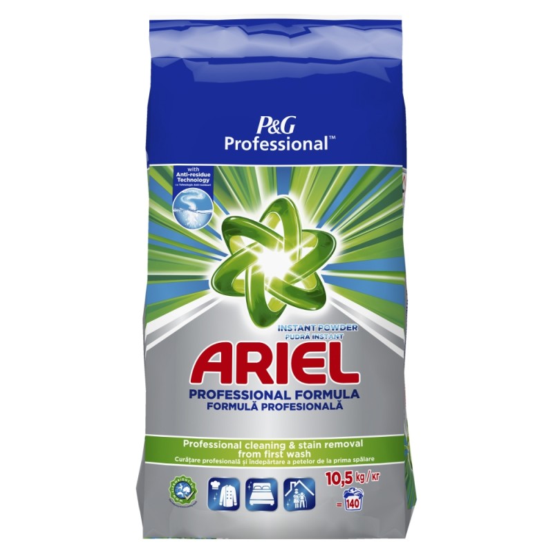 ARIEL DETERGENT RUFE AUTOMAT 10.5KG REGULAR 140SP