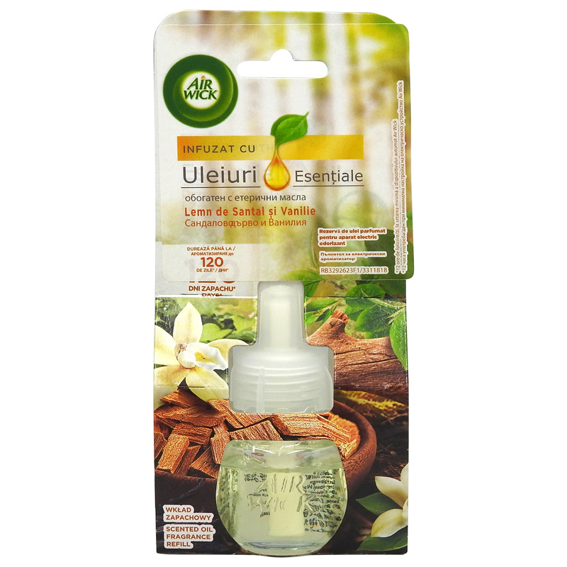 AIRWICK ODORIZANT REZERVA 19ML LEMN SANTAL SI VANILIE