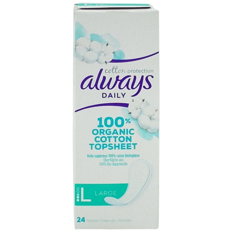 ALWAYS ABSORBANTE ZILNICE 24BUC ORGANIC COTTON TOPSHEET