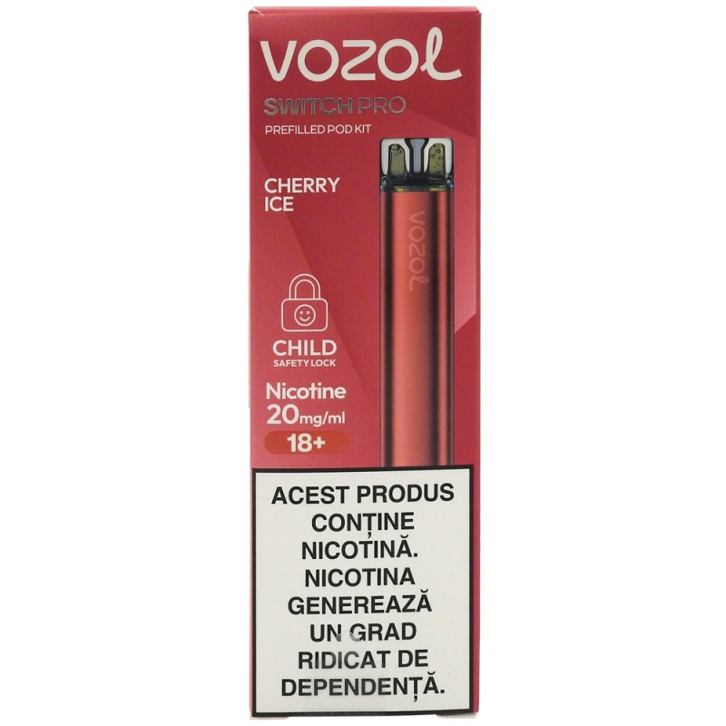 VOZOL TIGARA ELECTRONICA SWITCH PRO REINCARCABILA CHERRY ICE