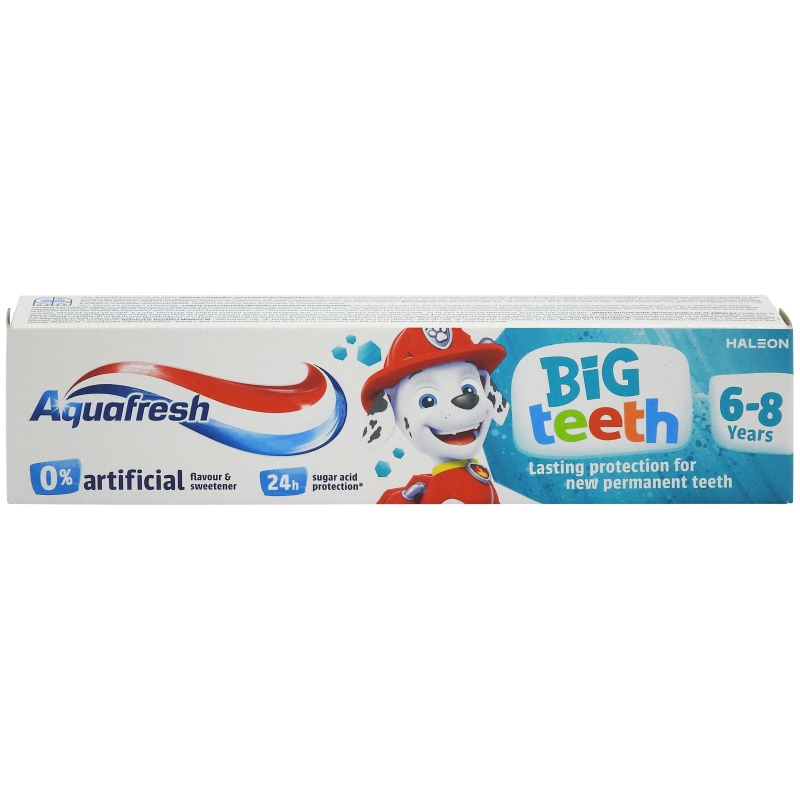 AQUAFRESH PASTA DINTI 50ML COPII BIG TEETH 6-8ANI