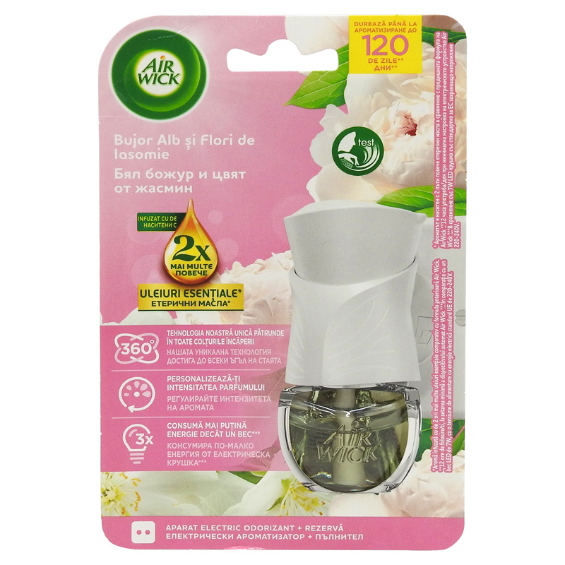 AIRWICK ODORIZANT AP+REZ 19ML BUJOR ALB SI FLORI DE IASOMIE