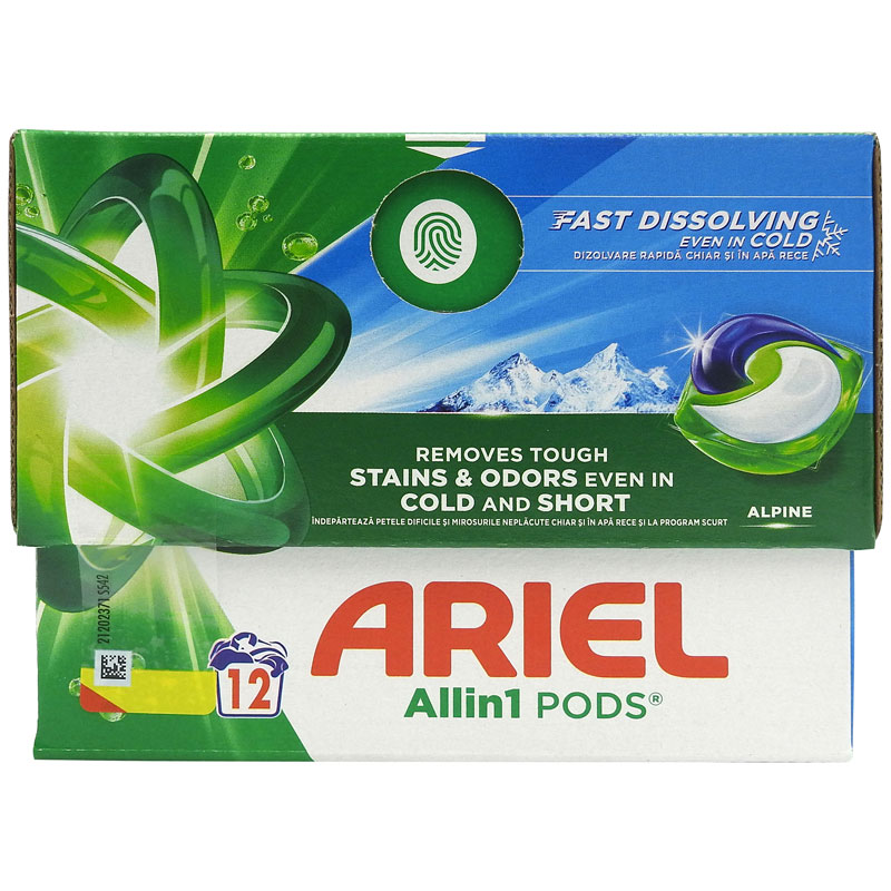 Ariel Detergent Capsule 12 Buc All in 1 Pods Alpine