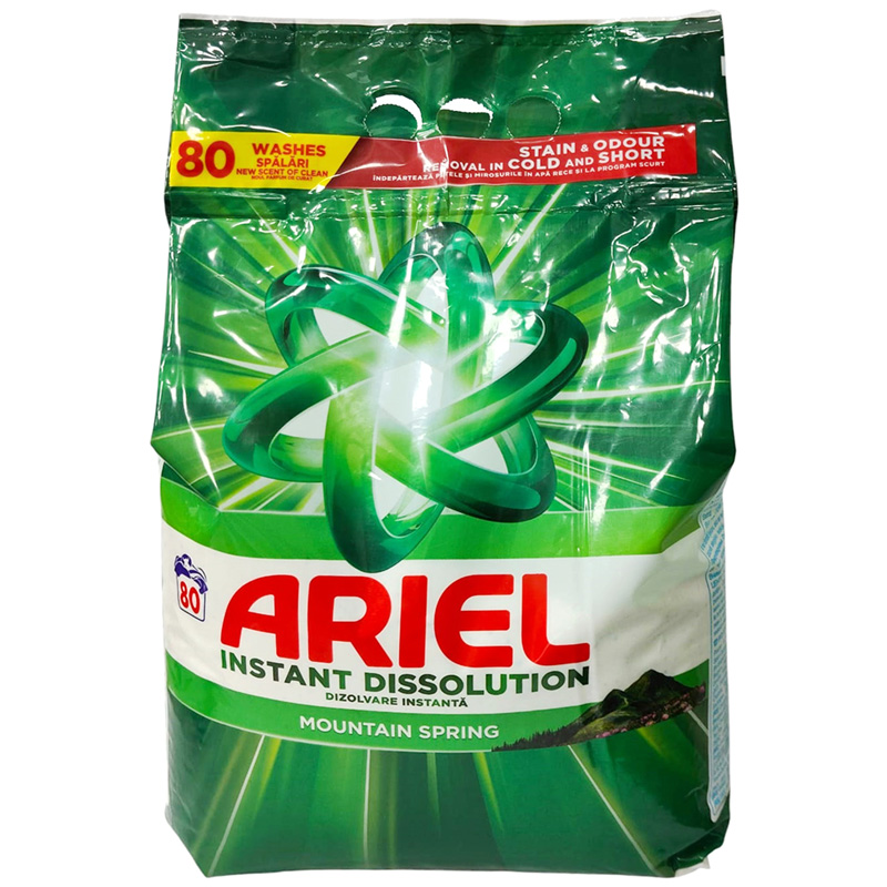 Ariel Detergent Rufe Automat 5.2Kg Mountain Spring 80Spalari