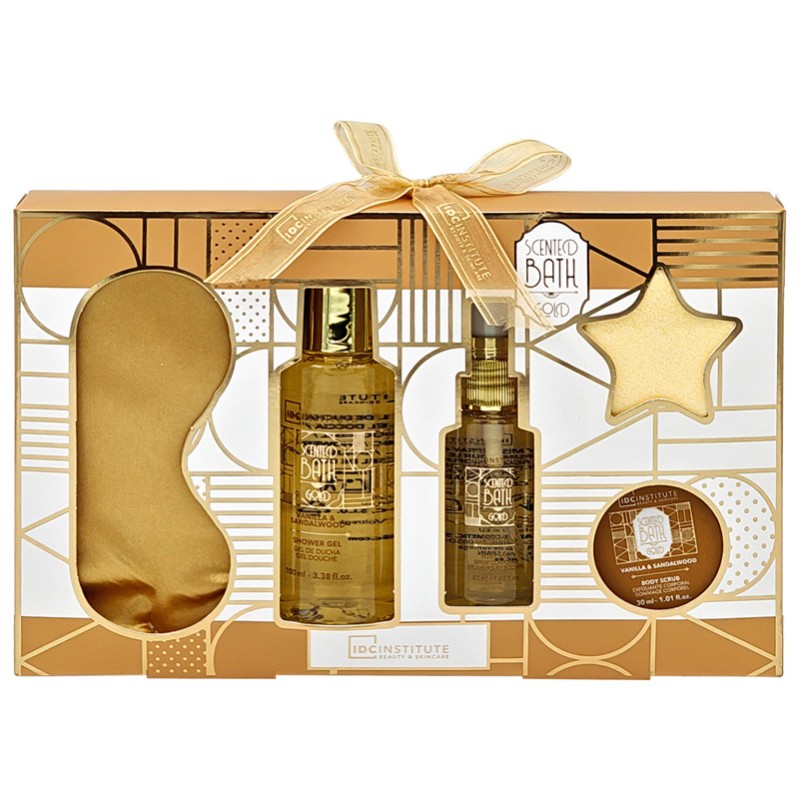 IDC INSTITUTE CASETA CADOU (SG100ML+SP50ML+SCRUB30ML+SARE60GR+MASCA OCHI) GOLD 