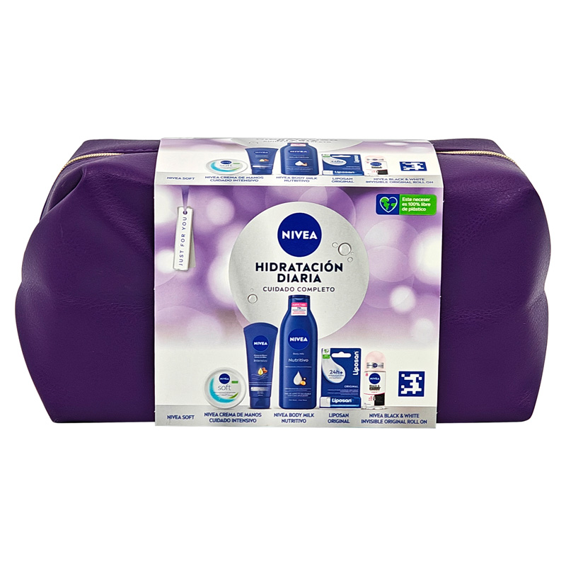 NIVEA BORSETA CADOU (CR MAINI100ML+CR100ML+BL250ML+LIP4.8G+ROLL50M) HIDRATATION