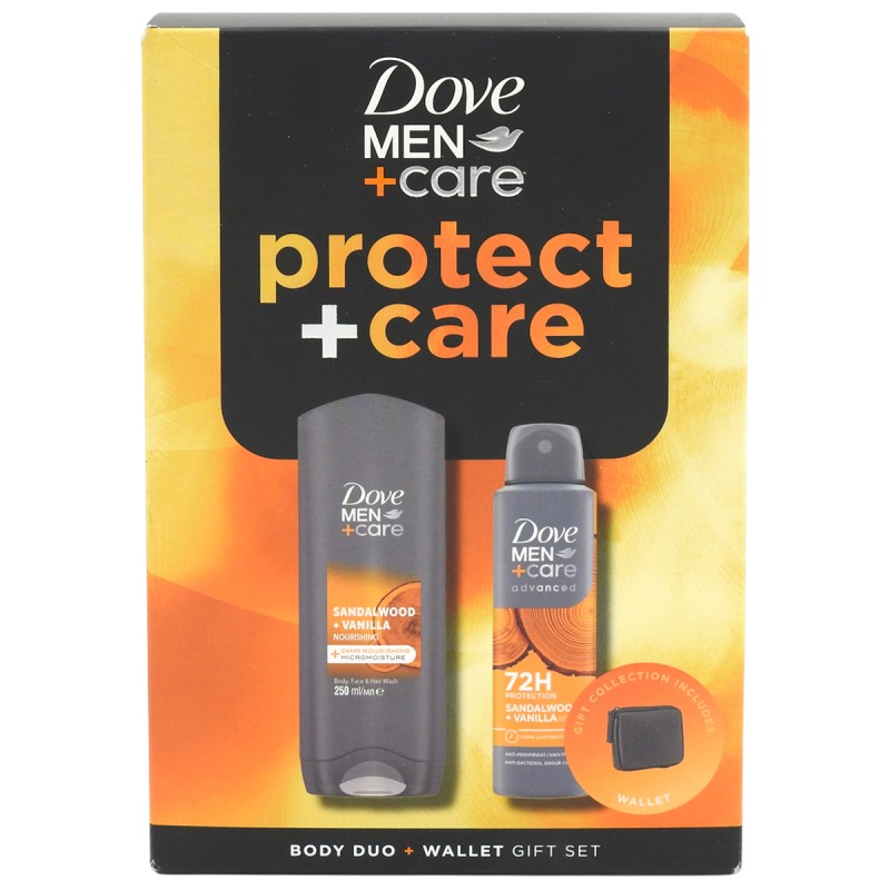 Dove Caseta Cadou Sg250+Deo150+Portofel Men Sandalwood Vanilla