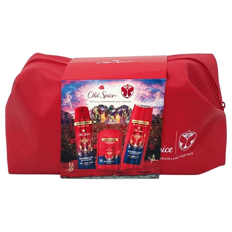 Old Spice Borseta Cadou Deo150+Stick50+Gel Dus250 Tomorrowland