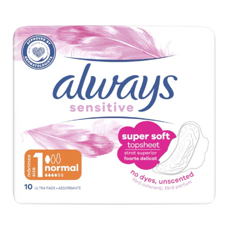 ALWAYS ABSORBANTE 10BUC ULTRA NORMAL PLUS SENSITIVE
