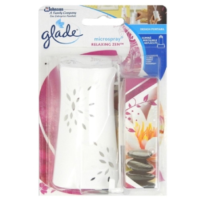 GLADE MICROSPRAY APARAT+REZERVA 10ML RELAXING ZEN