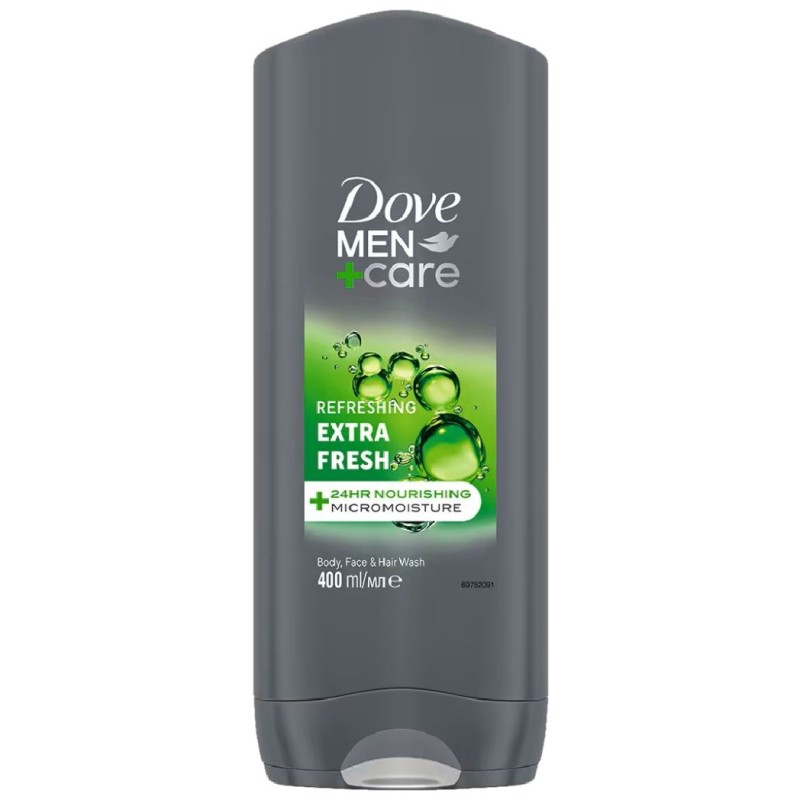 DOVE GEL DUS 400ML EXTRA FRESH MEN