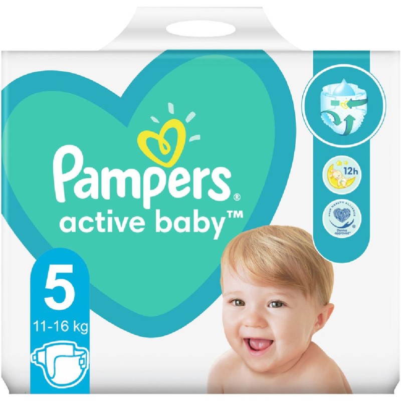 PAMPERS NEW GIANT PACK NR5 11-18/11-16KG 64BUC