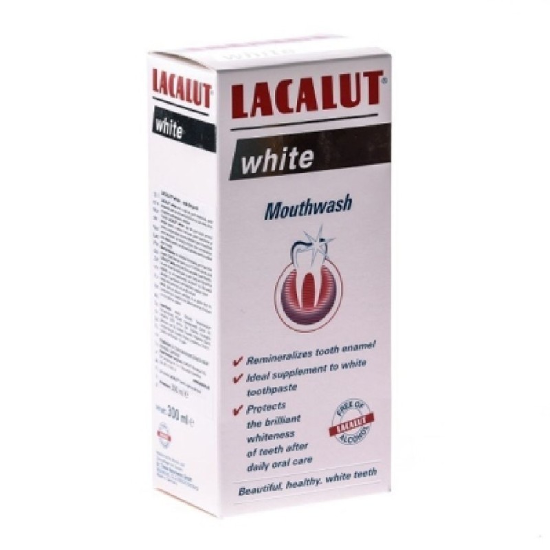 LACALUT APA GURA 300ML WHITE