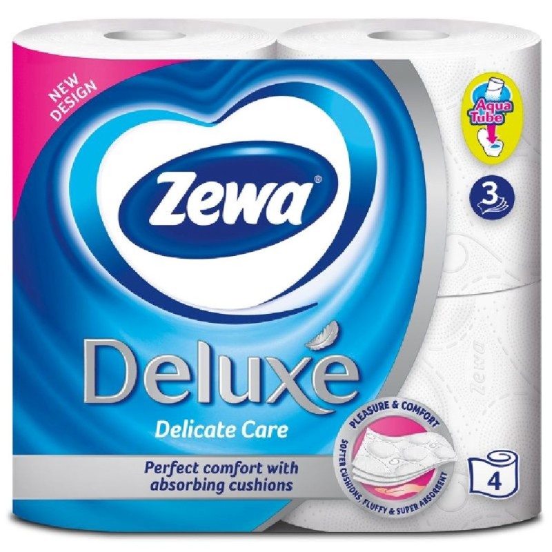 ZEWA HARTIE IGIENICA 4ROLE 3STRATURI PURE WHITE