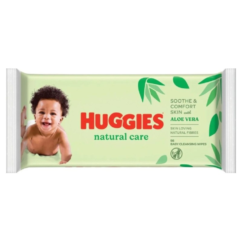 HUGGIES SERVETELE UMEDE 56BUC ALOE VERA