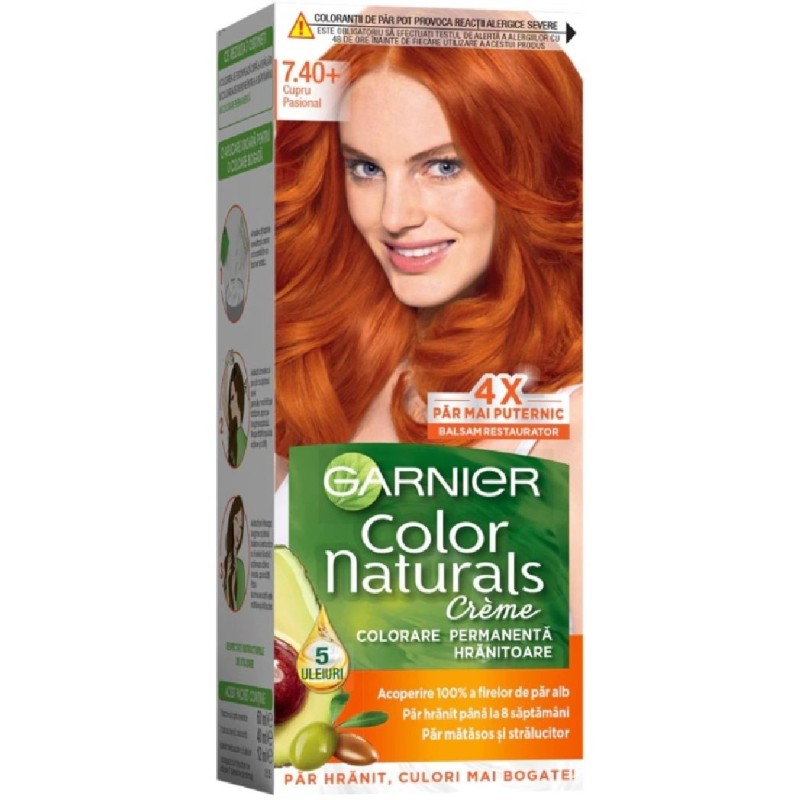 GARNIER COLOR NATURALS VOPSEA PAR 7/40+ NUANTA DE CUPRU PASIONAL