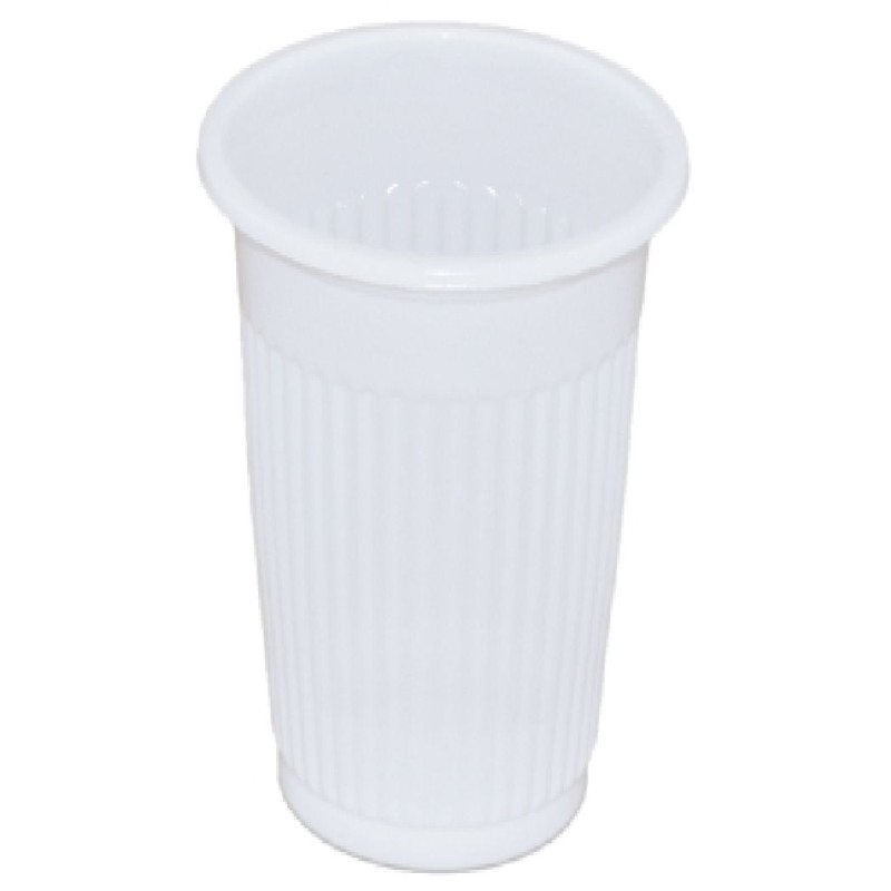 PAHAR PLASTIC ALB SAFIR 100ML 100BUC/SET