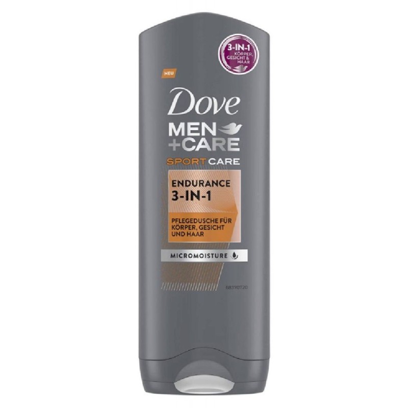 DOVE GEL DUS 250ML MEN 3IN1 ENDURANCE