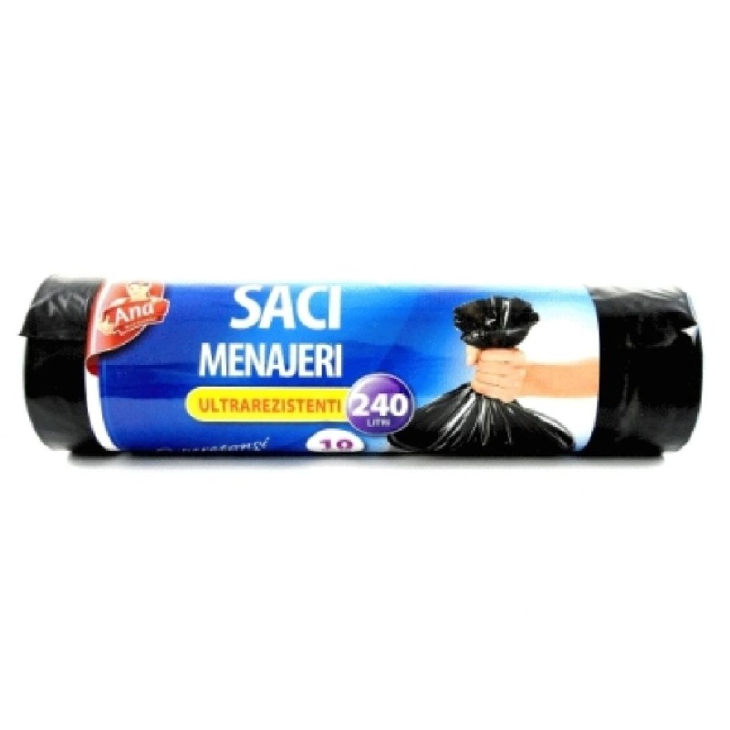 ANNA SACI MENAJ LDPE ULTRAREZISTENTI 240L 10BUC