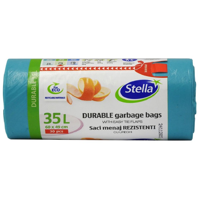 STELLA SACI MENAJ ULTRAREZISTENTI 35L 30BUC