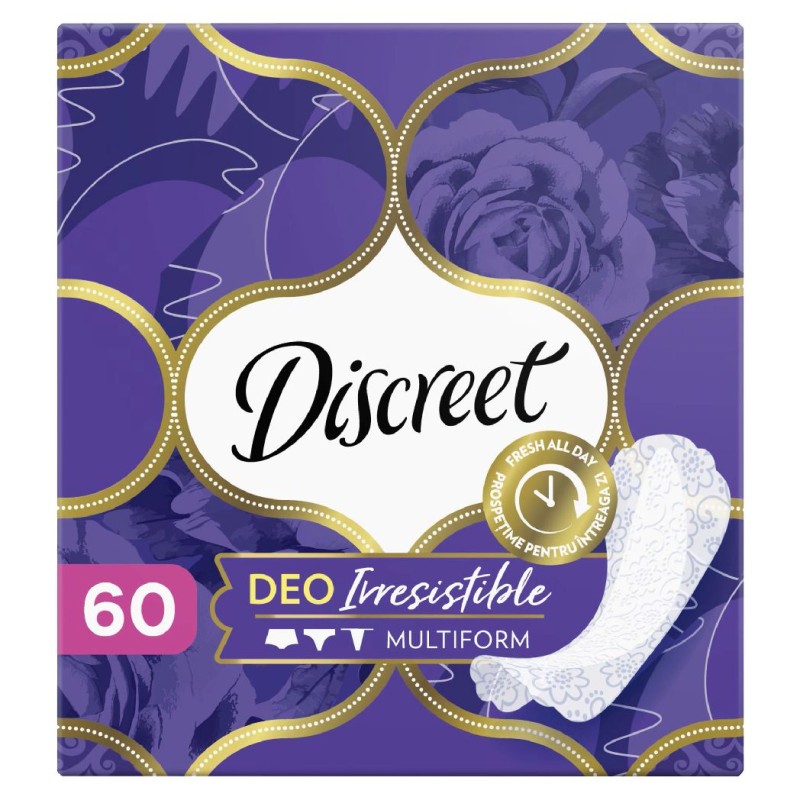 DISCREET ABSORBANTE ZILNICE 60BUC MULTIFORM IRRESISTIBLE