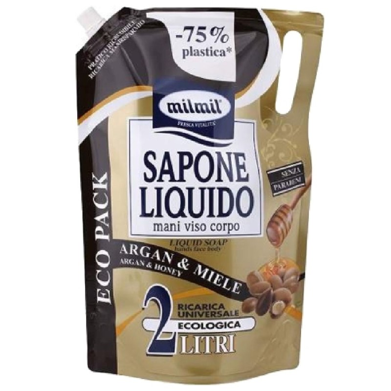 MILMIL SAPUN LICHID REZERVA 2L ARGAN MIERE