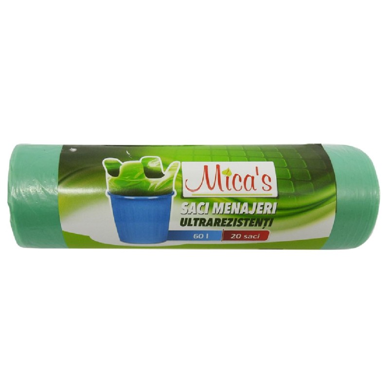 MICAS SACI MENAJERI ULTRAREZISTENTI 60L 20BUC